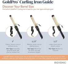 Load image into Gallery viewer, Bio Ionic GoldPro Curling Iron