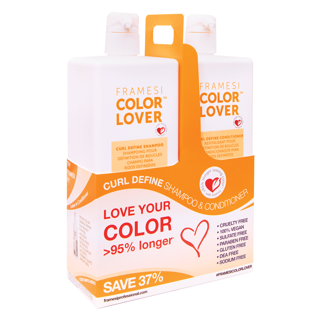 Framesi Color Lover, Curl Define Shampoo and Conditioner Duo